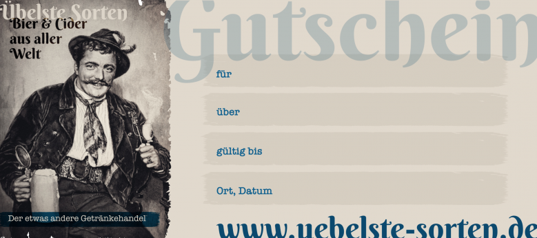 Übelste Sorten Gutschein - klassisch