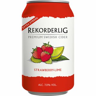 Rekordelig Strawberry Lime Strong Cider